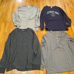 4 Men's M Pullovers w/Long Sleeves, Air Force. Goodfellow, Kirkland